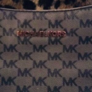 Michael Kors Black and Gray Logo Bag